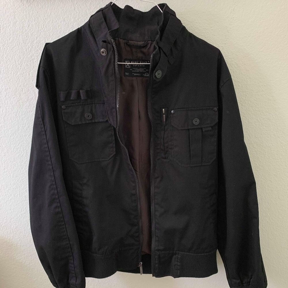 Marc Ecko Cut & Sew Men's Black Bomber Jacket